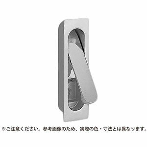 【シロクマ】シロクマ MZ-7 長角形堀込引手 ホワイトブロンズ