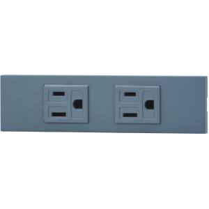 【神保電器】神保電器 KAG-2510 SG 接地コンセント 2口 ソリッドグレー