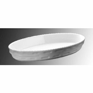 【ロイヤル ROYALE】ロイヤル スタッキング 小判グラタン皿 ホワイト PB240-48