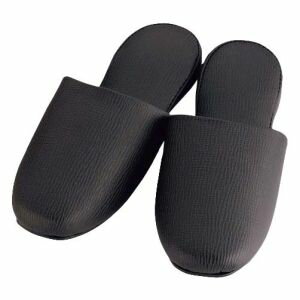 【アスカ商事】シルクロード エンボスレザー スリッパ ブラウン NRL-24