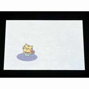 【アーテック】アーテック 遠赤抗菌和紙 尺3お子様懐石まっと 100枚 ねこちゃん WO-2