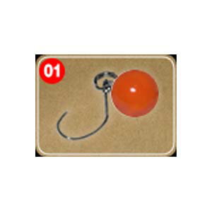 【エフライズ】エフライズ 魚卵フック タイプ2 0.8g 01 イクラオレンジ