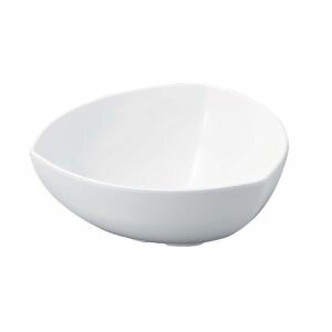 【若泉漆器】若泉漆器 ニューホワイト 三角胴張深鉢 33cm