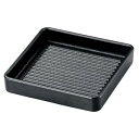 【若泉漆器】若泉漆器 角肉皿 20cm 角 黒 塗無(3)