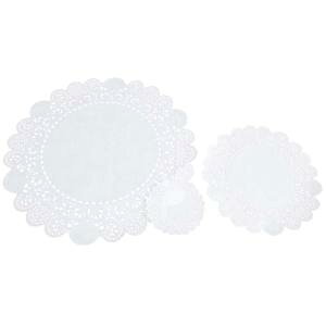 【住友】住友 レースペーパー 白 丸型 50枚入 8.5インチ 215mm