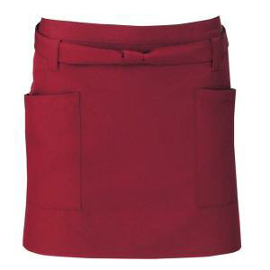 【チトセ】チトセ ショートエプロン T-6231 ワイン