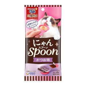 【ユニチャーム unicham】ユニチャーム 銀のスプーン 三ツ星グルメ おやつにゃんSpoon かつお味 40gのサムネイル