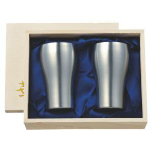 【田辺金具】田辺金具 華 タンブラー 200ml 艶消し 桐箱2ヶセット 2839