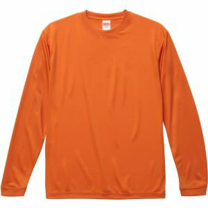 【キャブ CAB】ユナイテッドアスレ 4.7oz ドライシルキータッチ 長袖 Tシャツ オレンジ L 64 508901 CAB
