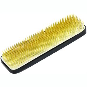 【マルフジ剣山製作所】マルフジ剣山製作所 剣山 特製 長形大短冊特大 ゴム付箱入 真鍮針 ゴムリング付