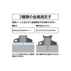 【シンワ測定 SHINWA】シンワ測定 19310 デジタルデップスゲージ金属測定子 ミニ 25mm