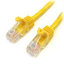 【スターテックドットコム StarTech.com】スターテック ZU200L4 3m カテゴリー5e LANケーブル イエロー RJ45コネクタ ツメ折れ防止カバー付き