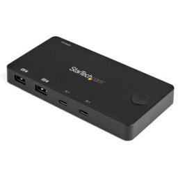 【スターテックドットコム StarTech.com】スターテック ZU2029Q USB-C対応2ポートパソコン切替器 4K60Hz HDMI コンパクト USB-Cケーブル付属 バスパワー対応