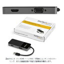 【スターテックドットコム StarTech.com】スターテック ZU2025F USBディスプレイアダプター USB 3.0 USB Type-A-HDMI VGA 4K30Hz
