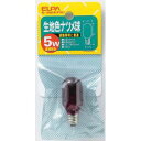 【朝日電器 エルパ ELPA】エルパ G-05H R 生地色ナツメ球5W ELPA 朝日電器