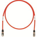 【パンドウイット PANDUIT】パンドウイット STP6X4MRD CAT6A/CAT6 シールドパッチコード 4m 赤