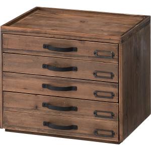 送料無料！！【東谷】東谷 CCR-106 ドキュメントチェスト 5D ブラウン メーカー直送 代引不可 北海道沖縄離島不可【smtb-u】