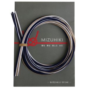【ピース Piece】ピース MIZUHIKI 水引アソートセット リーフレット付 3色 各5本入 群青 PHC-100-13