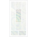 【イングカワモト】イングカワモト ツメキラ ネイルシール Dot レインボー マルチカラー 1枚 SG-DOT-105(3)