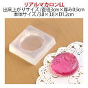【亀島商店】亀島商店 レジンクラフト用 ソフトモールド C-422 リアルマカロンLL 3.8×3.8×D1.2cm