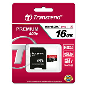 【トランセンド Transcend】トランセンド マイクロSDHC 16GB TS16GUSDU1 Class10 microsdカード