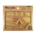 【扶桑】扶桑 布用シール IRODO イロド キャンプ ゴールド ベージュ 90011