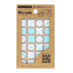 【扶桑】扶桑 布用シール IRODO イロド タイル ライトブルー スカイ 90065