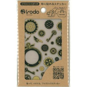 【扶桑】扶桑 布用シール IRODO イロド スチームパンク ブラック ゴールド 90111