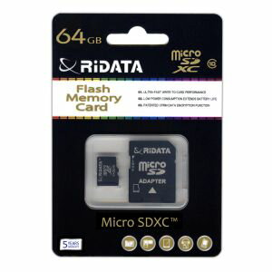 yCf[^ RIDATAzRIDATA microSDXC 64GB CLASS10