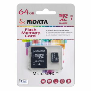 yCf[^ RIDATAzRIDATA microSDXC 64GB C10 UHSI