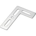 【トラスコ TRUSCO】トラスコ ジョイント金具24型フラット クロム 寸法100×65 穴数4 1個 TK24-FL3C(4)