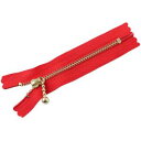 【YKK】YKK 玉付 ファスナー ゴールド 10cm 10本 コーラルレッド 3G10-820(3)