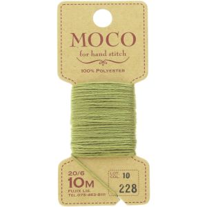 【フジックス FUJIX】フジックス MOCO モコ 手縫い ステッチ糸 10m col.228 3枚入り