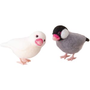 【ハマナカ】ハマナカ アクレーヌでつくる かわいい 小鳥 桜文鳥と白文鳥 H441-526