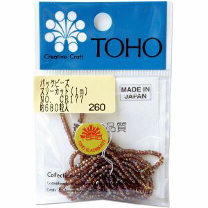 【トーホー】トーホー スリーカットビーズ 糸通しビーズ 外径 約2.2mm 1m入り CR-177 MSB-CR177-PC