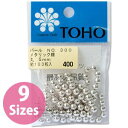 【トーホー】トーホー 丸型 パールビーズ 外径 約2.5mm 銀 約176個入り No.300 PA-MAR25-300