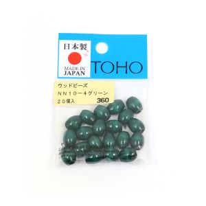 【トーホー】トーホー ウッドビーズ 約8×10mm グリーン 20個入 NN10-4 【トーホー】トーホー ウッドビーズ 約8×10mm グリーン 20個入 NN10-4