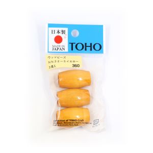 【トーホー】トーホー ウッドビーズ ナツメ型 約22×32mm イエロー 3個入 NN32-5 【トーホー】トーホー ウッドビーズ ナツメ型 約22×32mm イエロー 3個入 NN32-5