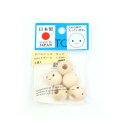 【トーホー TOHO】トーホー ドールヘッド ウッドビーズ 16mm 木地 5個入 NH16-3(3)