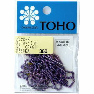 【トーホー】トーホー スリーカットビーズ 糸通しビーズ 外径 約2.2mm 1m入り CR-461 MSB-CR461-PC
