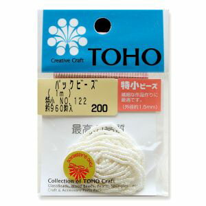 【トーホー】トーホー 糸通しビーズ 特小 外径 約1.5mm 1m入り No.122 SSB-122-PC