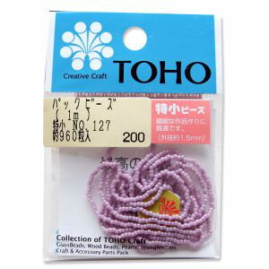 【トーホー】トーホー 糸通しビーズ 特小 外径 約1.5mm 1m入り No.127 SSB-127-PC
