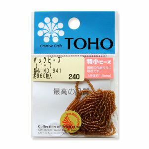 【トーホー】トーホー 糸通しビーズ 特小 外径 約1.5mm 1m入り No.941 SSB-941-PC