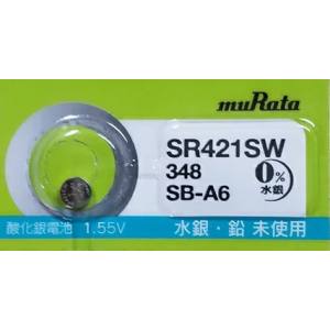 【村田製作所 MURATA】MURATA SR421SW 348 酸化銀電池 1個 村田製作所 ムラタ