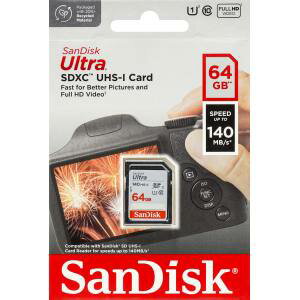 【サンディスク SanDisk 海外パッケージ】サンディスク SDXC 64GB SDSDUNB-064G-GN6IN UHS-I class10 SDカード
