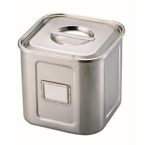 【三宝産業 YUKIWA】ユキワ UK 18-8 名札付き 深型 角 キッチンポット 手付 24cm 三宝産業