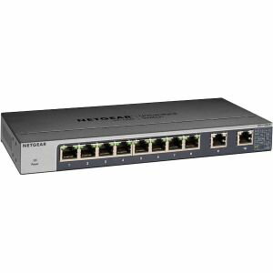 【ネットギア NETGEAR】ネットギア GS110MX-100JPS アンマネージ スイッチングハブ ギガ 10ポート 10G マルチギガ 2ポート + ギガ 8ポート 卓上型コンパクト