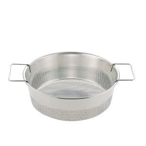 【三宝産業 YUKIWA】ユキワ UK 18-8 パンチング 丸フライヤー 穴径1.5mm 33cm 三宝産業