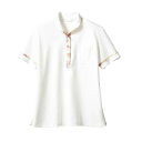 【住商モンブラン】住商モンブラン LW201-12 ニットシャツ レディス オフホワイト アメリ ピンク 3Lサイズ(4)
