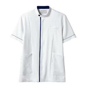 【住商モンブラン】住商モンブラン 72-1238 ジャケット メンズ 半袖 白 ネイビー 3Lサイズ